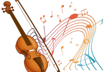 violin-classical-music-instrument-with-melody-symbols